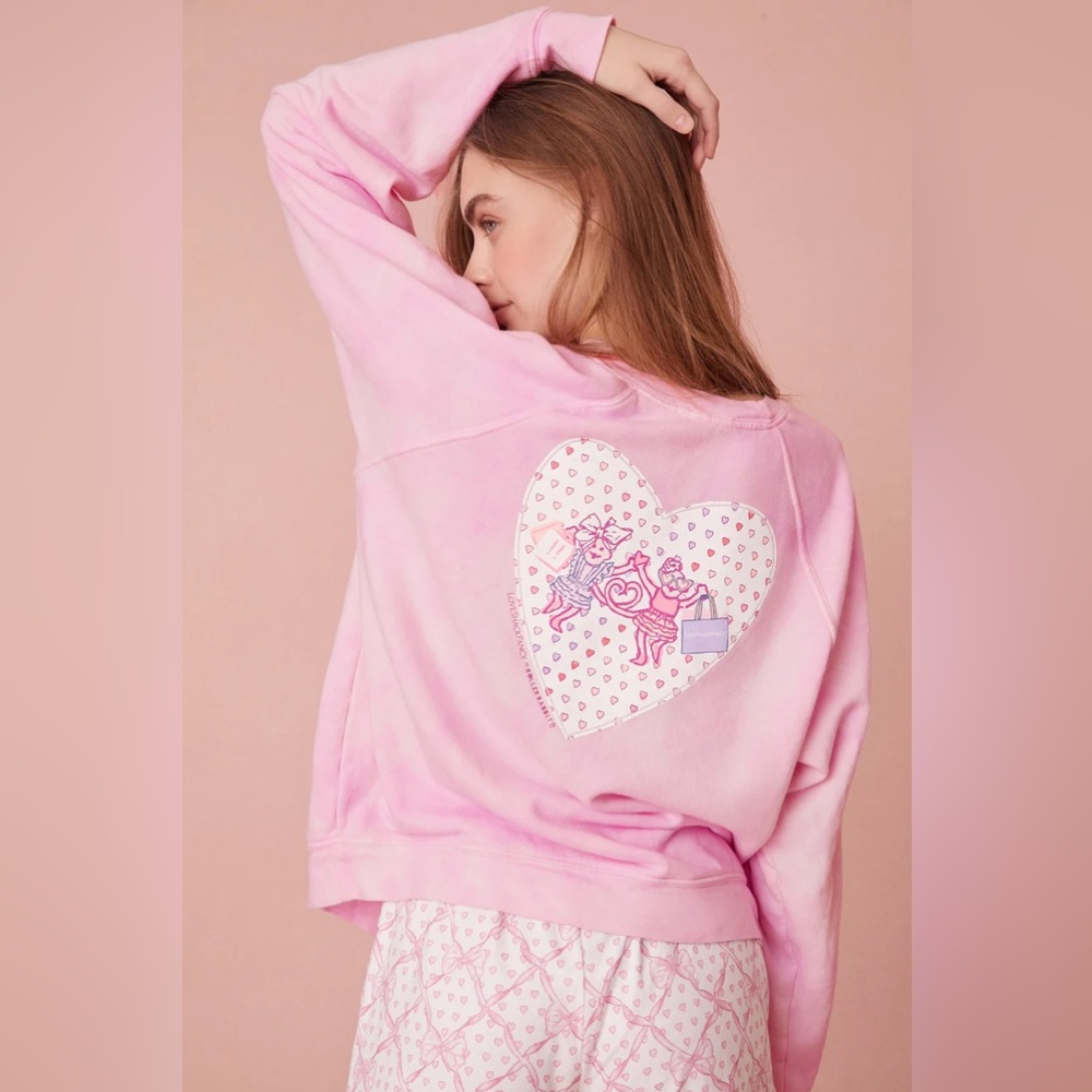 LoveShackFancy x Roller Rabbit Sweatshirt Sz Sm New with Tag Original Package